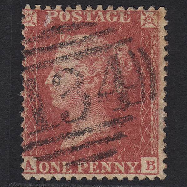 SG40-C10(1) GB QV 1857 1d Rose-red AB GU Bristol 134