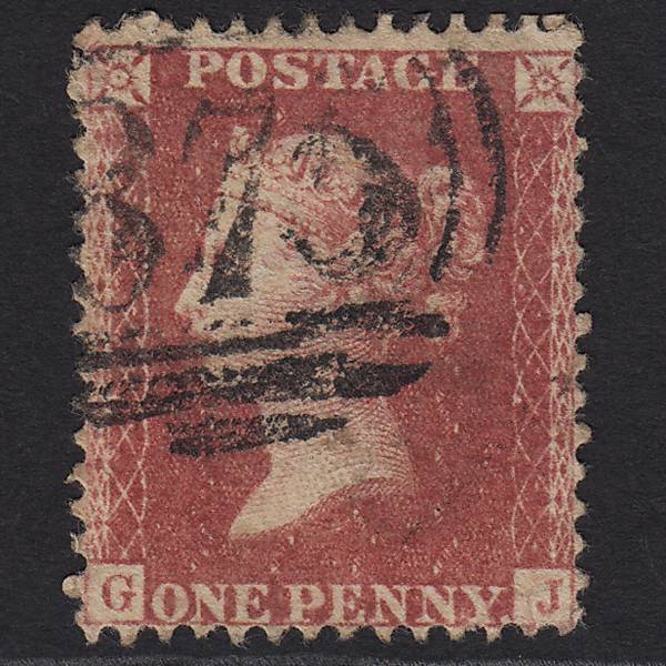 SG40-C10(1) GB QV 1857 1d Rose-red (Plate 60) GJ GU Whitby 875