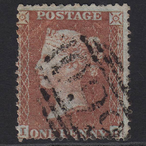 SGC6(1) GB QV 1855 1d Red-brown (Plate 6) IB GU Rugeley 660