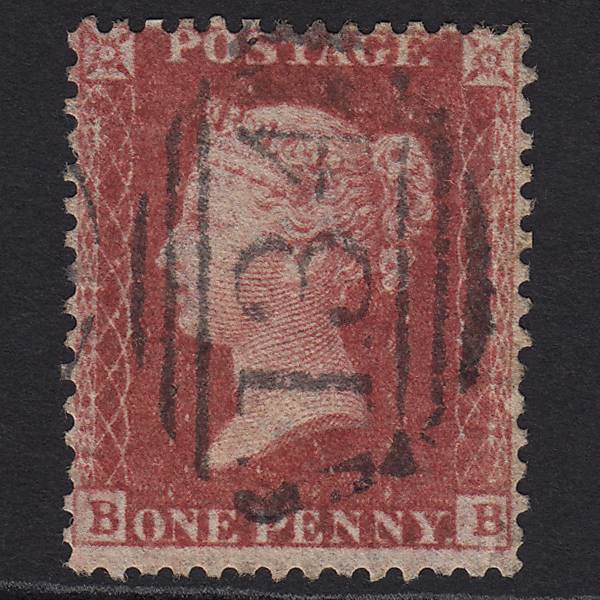 SG40-C10(1) GB QV 1857 1d Rose-red (Plate 46) BB GU Bristol 134