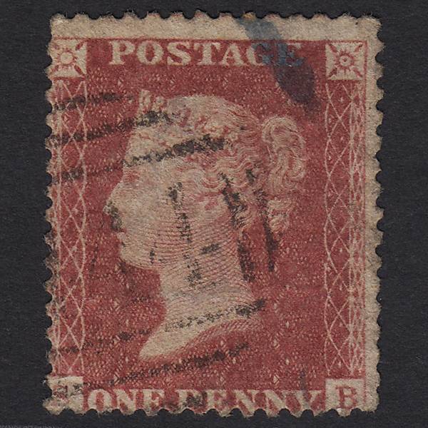 SG40-C10(1) GB QV 1857 1d Rose-red (Plate 55) SB GU