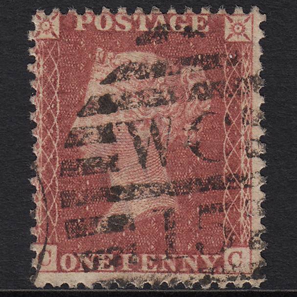 GB QV 1857 1d Rose-red (Plate 60) SG40-C10(1) CC FU London D&S WC15