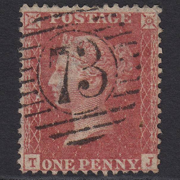 GB QV 1857 1d (Plate 48) SG40-C10(1) TJ FU Missing Imprimatur London D&S 73