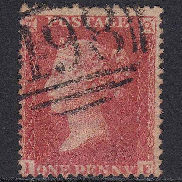 GB QV 1857 1d Rose-red (Plate 58) SG40-C10(1) IE GU Manchester 498