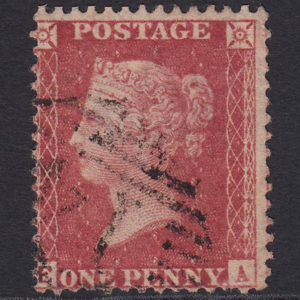 GB QV 1857 1d Rose-red (Plate 36) SG40-C10(1) EA FU Ashford 14