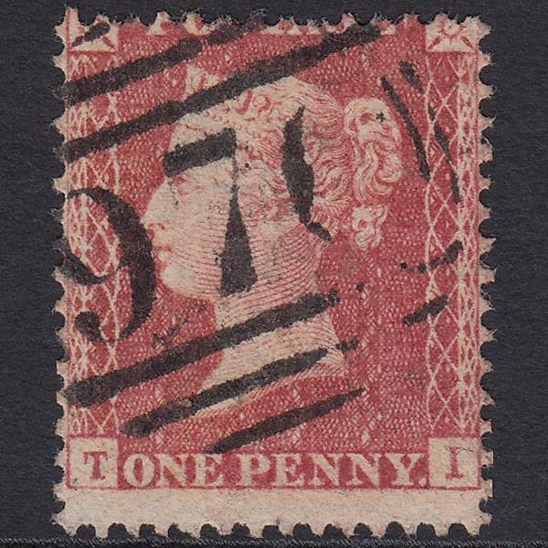 GB QV 1857 1d Rose-red (Plate 56) SG40-C10(1) TI GU