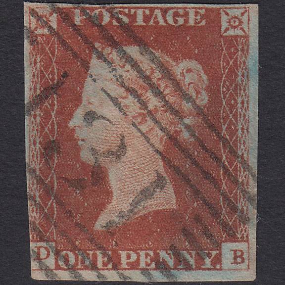 GB QV 1841 1d Red-brown (Plate 56) SG8-B1(1) DB GU nr 4M Edinburgh 131
