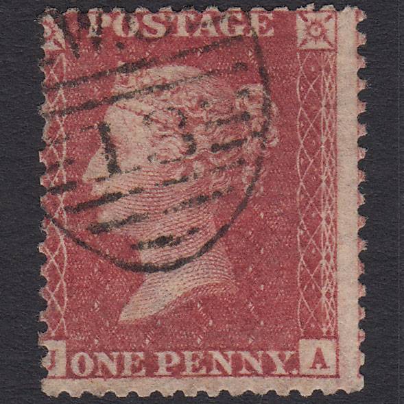 GB QV 1857 1d Rose-red (Plate 47) SG40-C10(1) JA GU London D&S WC13 Misperf