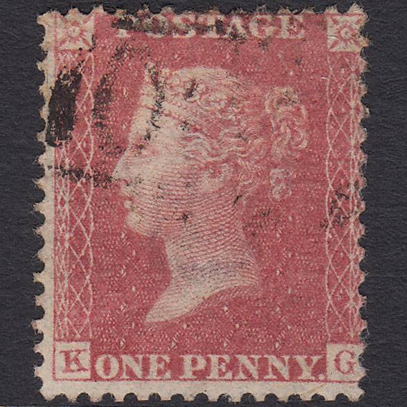 GB QV 1857 1d Pale Rose (Plate 42) SG39-C10(3) KG GU Light Cancel