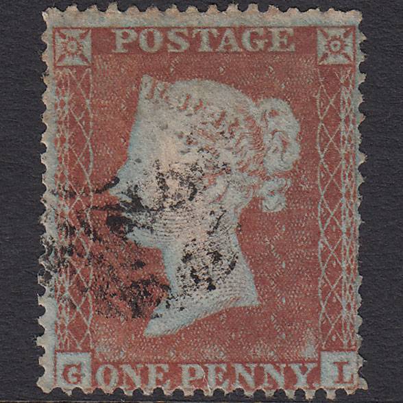 GB QV 1854 1d Yellow-brown SG18-C1(2) GL GU