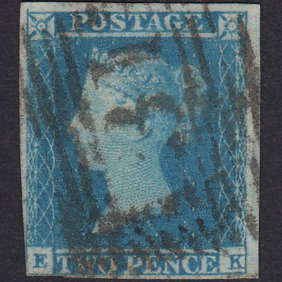 GB QV 1841 2d Pale Blue (Plate 4) SG13-E1(1) EK GU nr 4M Edinburgh 131