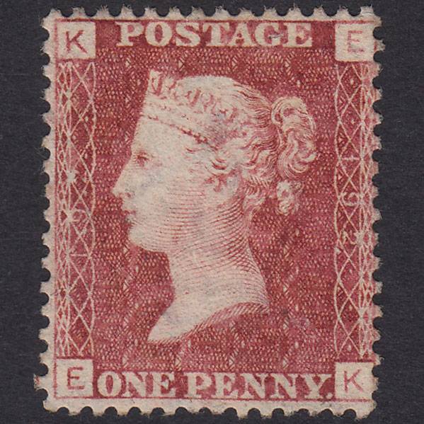 GB QV 1864 1d Lake-red (Plate 192) SG44-G1(2) Gmm Good M Mint Well Centred