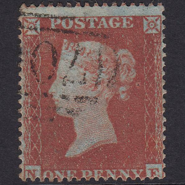 GB QV 1854 1d Red-Brown Plate 188 SG17-C1(1) NE GU