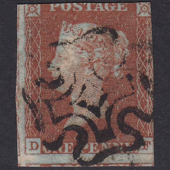 GB QV 1841 1d Red-Brown Plate 22 SG8-B1(1) DF GU Missing Imprimatur MX