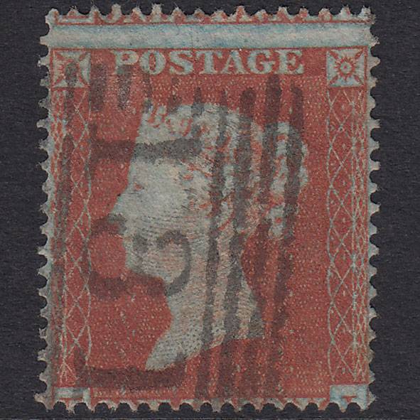 GB QV 1854 1d Red-Brown SG17-C1(1) ?J FU Edinburgh 131 Misperf