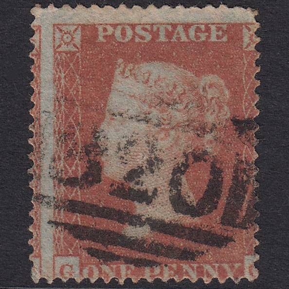 GB QV 1854 1d Red-Brown Plate 166 SG17-C1(1) GG GU