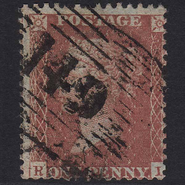 GB QV 1856 1d Red-brown (Plate 33) SG29-C8(1) RL FU Fort George Station 149