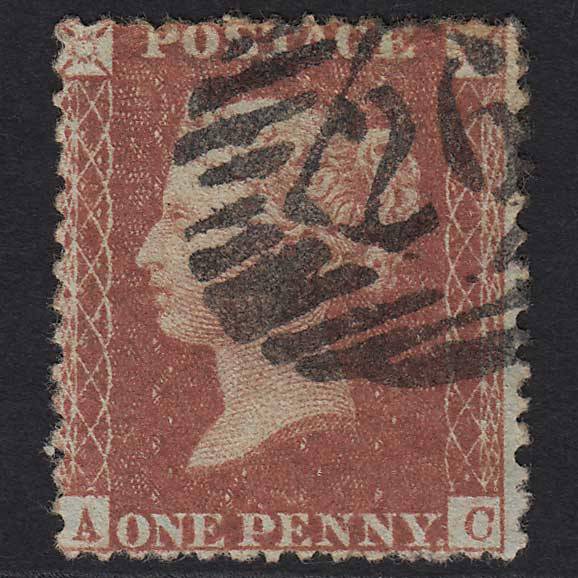 GB QV 1856 1d Red-brown (Plate 31) SG29-C8(1) AC GU Missing Imprimatur IS 26