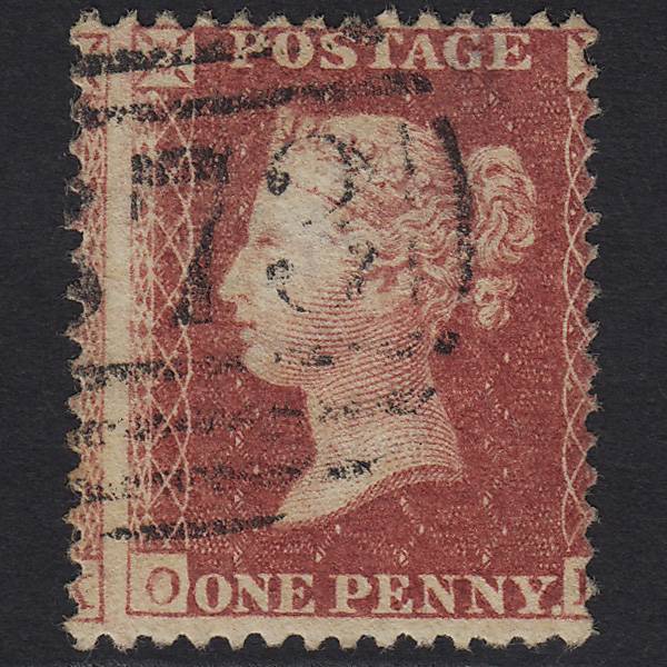 GB QV 1857 1d Rose-red (Plate 59) SG40-C10(1) OL GU Large Misperf