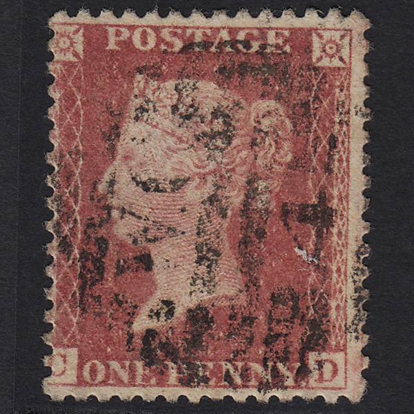 GB QV 1857 1d Rose-red (Plate 67) SG40-C10(1) CD GU London D&S WC4