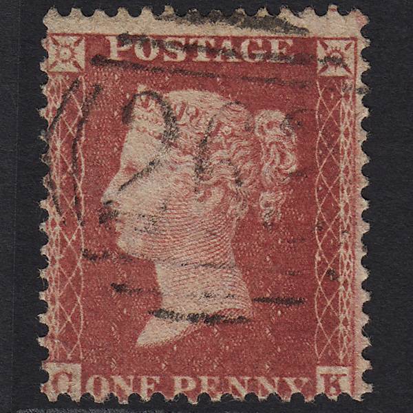 GB QV 1857 1d Rose-red (Plate 60) SG40-C10(1) CK FU Dudley 263