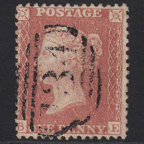 GB QV 1857 1d Pale Rose (Plate 66) SG39-C10(3) BE VFU Bristol 134
