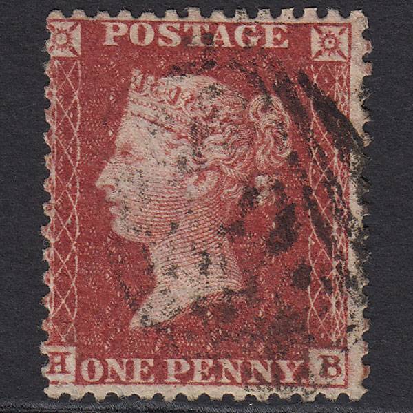 GB QV 1857 1d Deep Rose-red (Plate 60) SG41-C10(4) HB FU