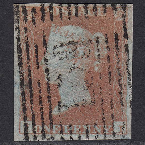 GB QV 1841 1d Very Blued (Plate 118) SG8a-B1(2) JA FU 4 Margins Glasgow 159