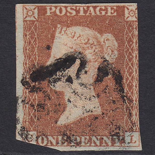 GB QV 1841 1d (Plate 25) SG8-B1(1) Ivory Head CL GU MX Offset on Reverse