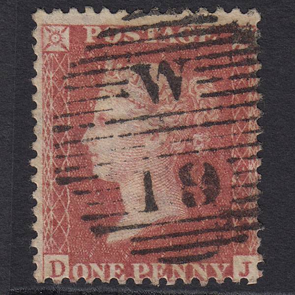 GB QV 1857 1d Rose-red (Plate 49) SG40-C10(1) DJ GU London D&S W19 19d1b