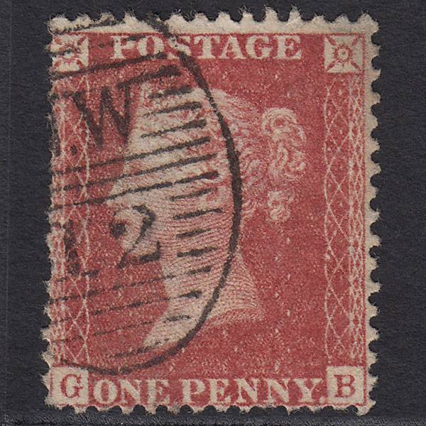 GB QV 1857 1d Rose-red (Plate 36) SG40-C10(1) GB GU London D&S NW12