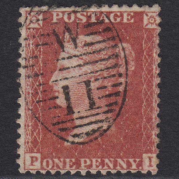 GB QV 1857 1d Rose-red (Plate 47) SG40-C10(1) PI GU London D&S W11