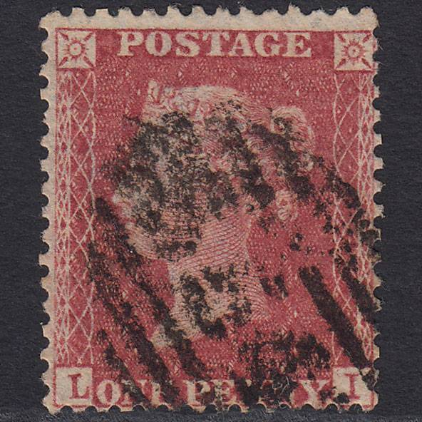 GB QV 1857 1d Rose-red (Plate 57) SG40-C10(1) LI GU Ross 654