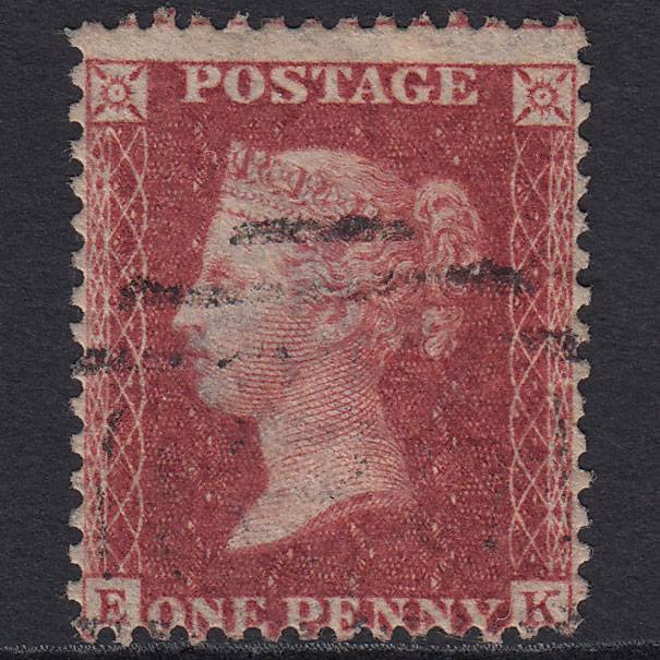 GB QV 1857 1d Rose-red (Plate 47) SG40-C10(1) EK FU Light Cancel Misperf