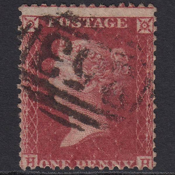 GB QV 1857 1d (Plate 52) SG41-C10(4) HH GU Hemel Hempstead 353 Misperf