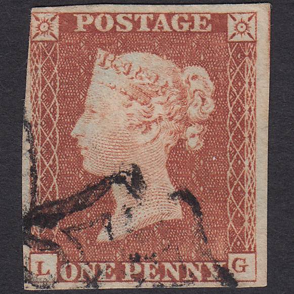 GB QV 1841 1d Red-brown (Plate 31) SG8-B1(1) LG FU nr 4 Margins MX