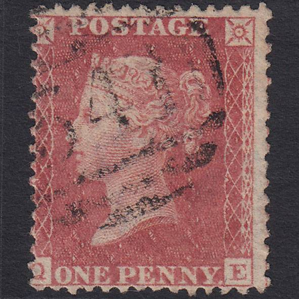 GB QV 1857 1d Rose-red (Plate 62) SG40-C10(1) QE FU Newark 541