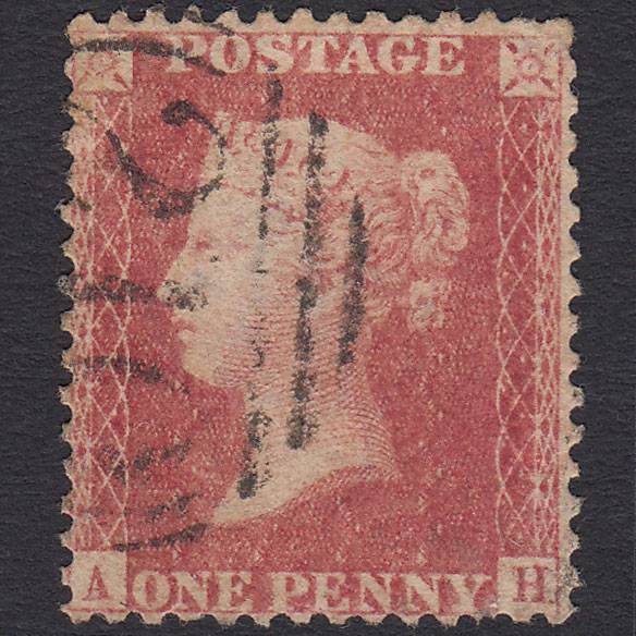 GB QV 1857 1d (Plate 43) SG40-C10(1) AH GU Missing Imprimatur Colchester 210