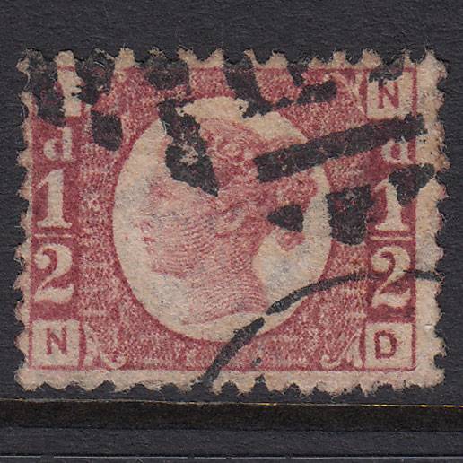 GB QV 1870 1/2d Rose-red (Plate 13) SG48-G4 ND GU Ireland