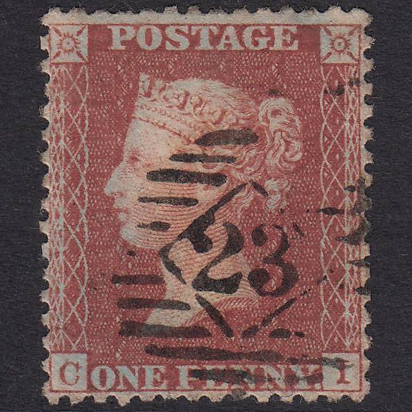 GB QV 1856 1d Plate 36 SG29-C8(1) CI GU London Is 23 Well Centred