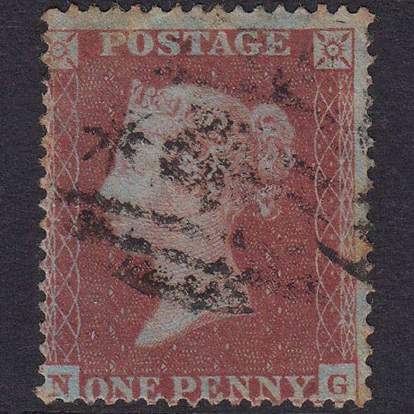 GB QV 1854 1d Red-Brown Plate 162 SG17-C1(1) NG GU Crimea Z2