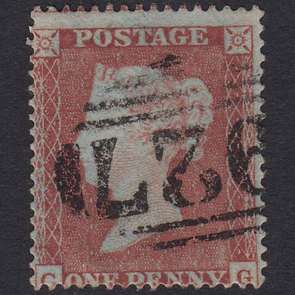 GB QV 1854 1d Plate 172 SG17-C1(1) CG FU Yarmouth 927 Worn Impression