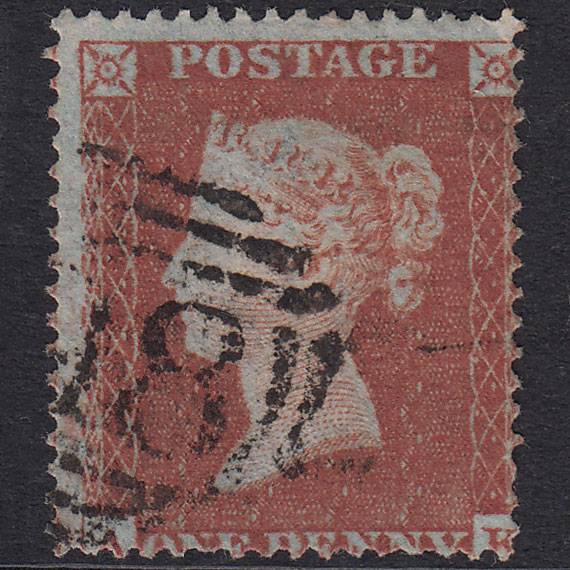 GB QV 1854 1d Red-Brown Plate 171 SG17-C1(1) AK GU
