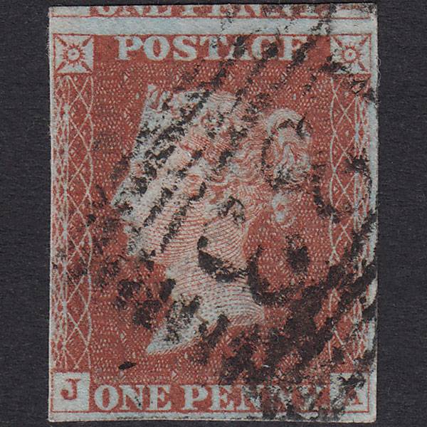 GB QV 1841 1d Red-Brown Plate 44 SG8-B1(1) JA FU 4 Margins Elgin 133