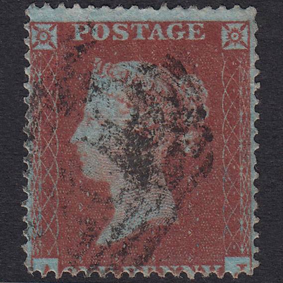 GB QV 1854 1d Red-Brown Plate 181 SG17-C1(1) AJ GU Missing Imprimatur
