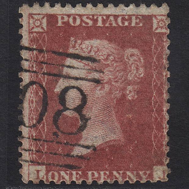 GB QV 1857 1d Rose-red (Plate 47) SG40-C10(1) LJ GU Scotland