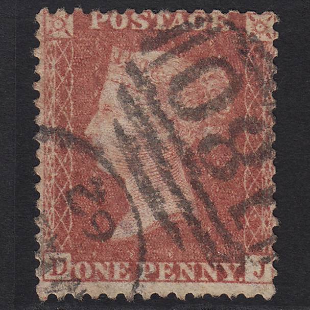 GB QV 1857 1d Rose-red (Plate 58) SG40-C10(1) DJ GU Chester 180