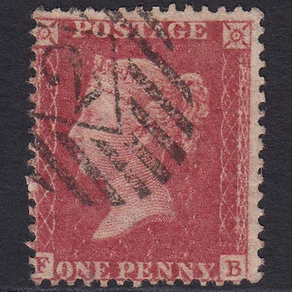 GB QV 1857 1d Rose-red (Plate 55) SG40-C10(1) FB FU Charles Rideout No.2