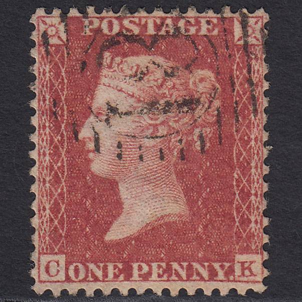 GB QV 1857 1d (Plate 43) SG40-C10(1) CK FU London D&S 81 Well Centred