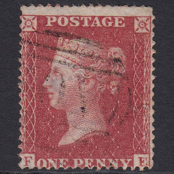 GB QV 1857 1d Rose-red (Plate 56) SG36-C11 FE FU Kingston, Jamaica A01 Z1